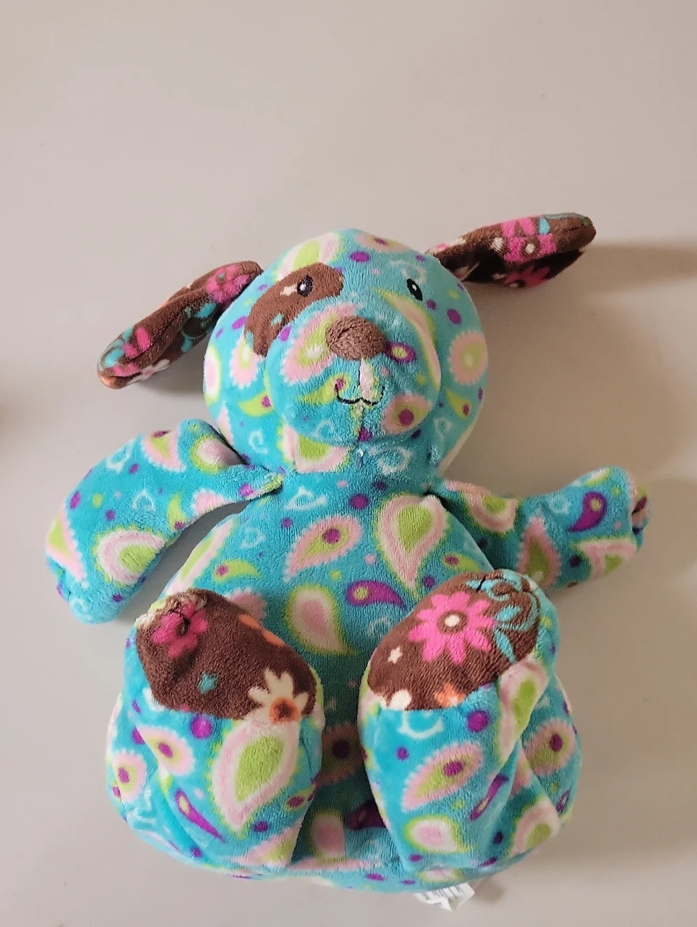 Mary Meyer Blue Print Dog Vintage Stuffed Animal -12